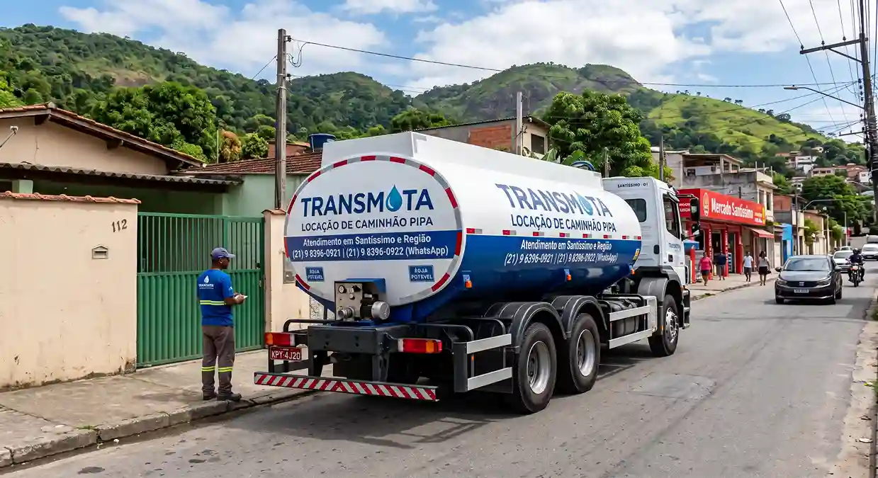 Locação de Caminhão Pipa Santíssimo